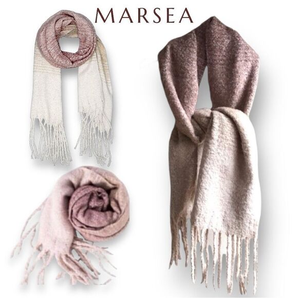 MAR SEA Women’s Ombré Wrap Scarf in Rosewood Combo One Size - Picture 1 of 15